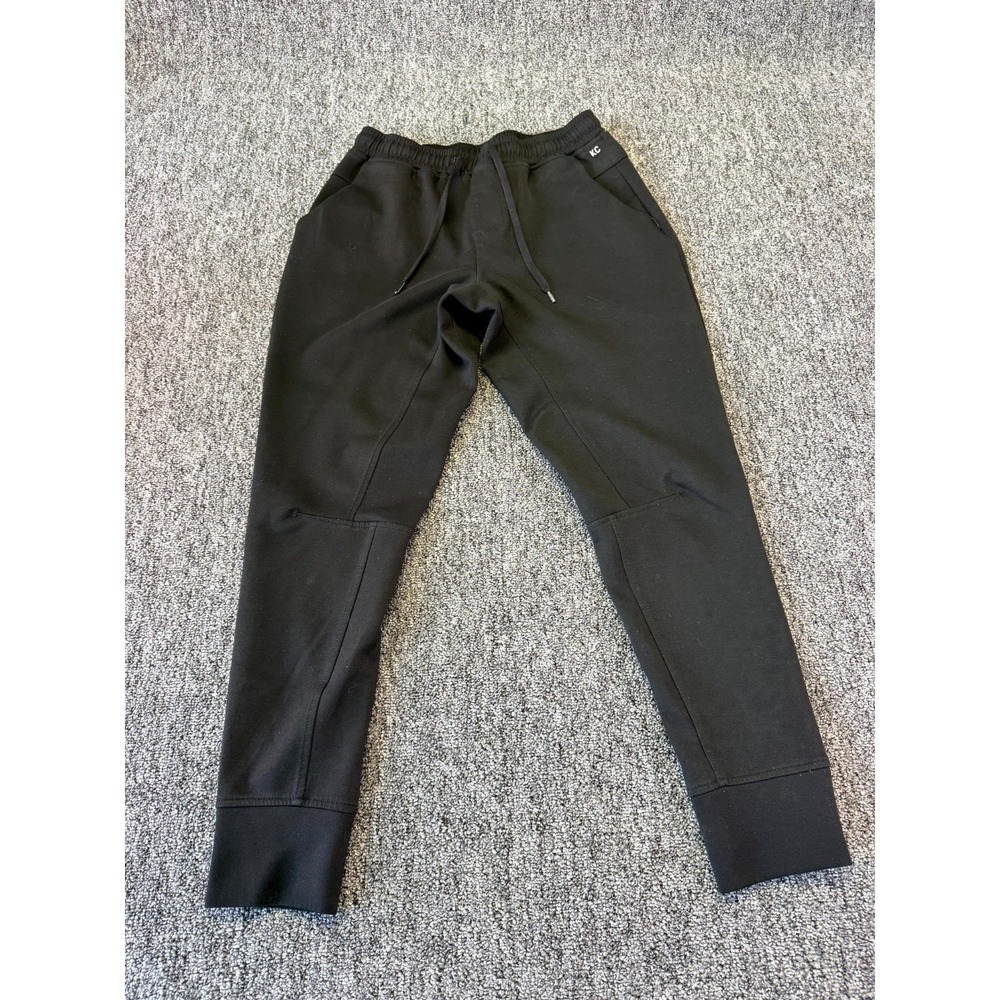 Kenneth Cole Active Jogger Pants Mens Small Black Stretch Drawstring Tapered Leg